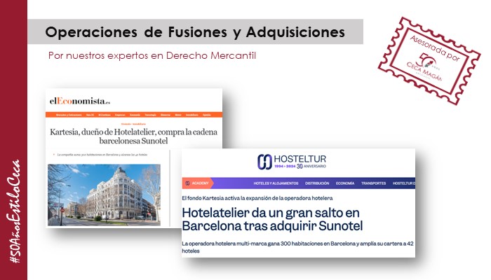 CECA MAGÁN Abogados asesora en la operación de compraventa de Sunotel