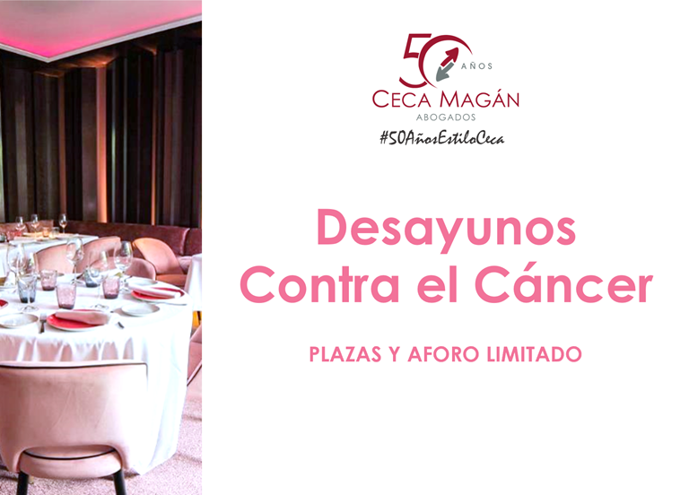 CECA MAGÁN Abogados celebra desayunos contra el cáncer de mama con charlas de concienciación