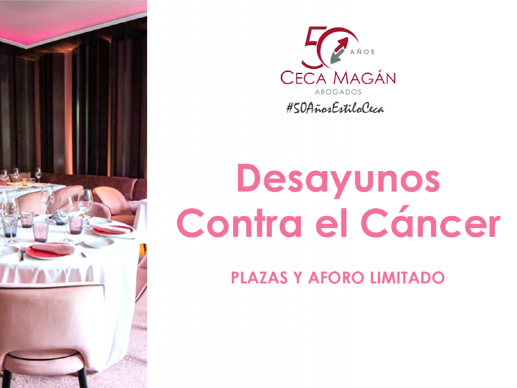 CECA MAGÁN Abogados celebra desayunos contra el cáncer de mama con charlas de concienciación