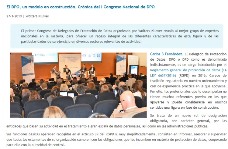 El DPO, un modelo en construcción. Crónica del I Congreso Nacional de DPO