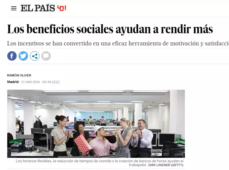 Los beneficios sociales ayudan a rendir más