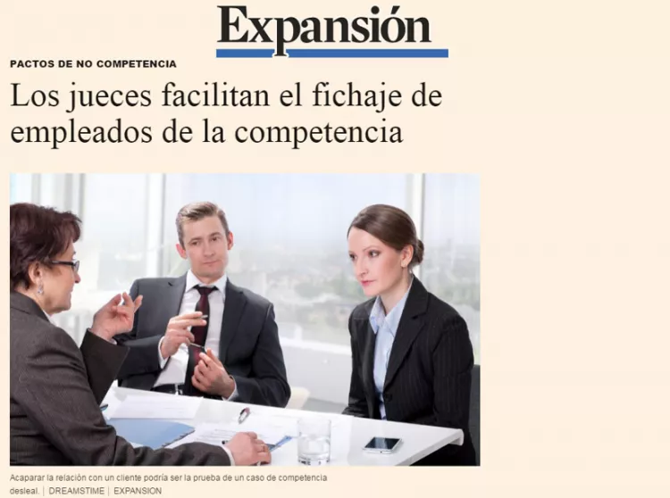 Los jueces facilitan el fichaje de empleados de la competencia