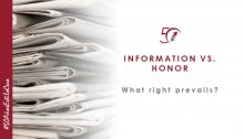 Prevalence of the freedom of information over the right to honor