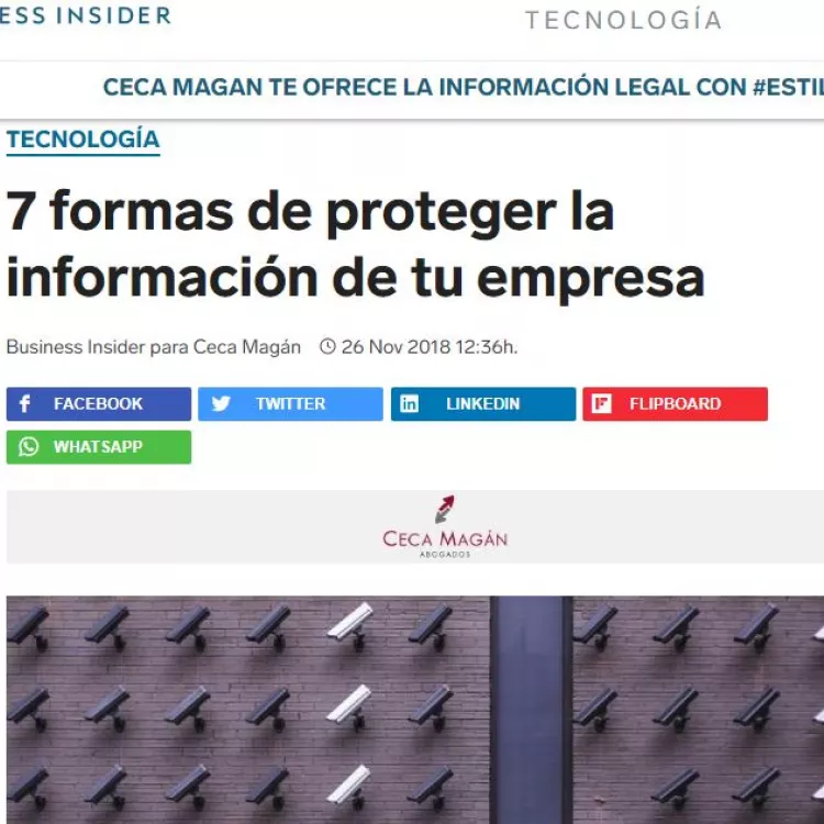 7 formas de proteger la información de tu empresa