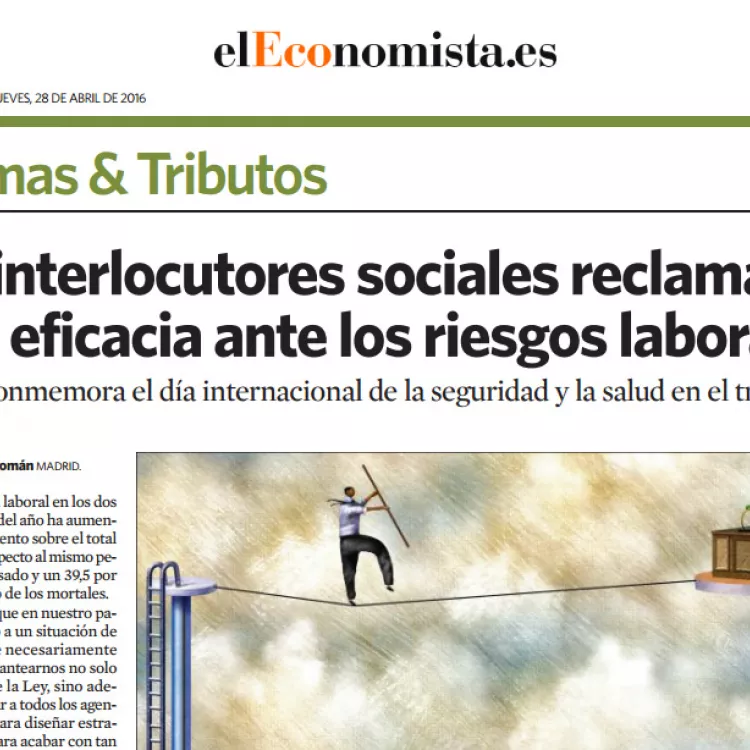 Los interlocutores sociales reclaman más eficacia ante los riesgos laborales