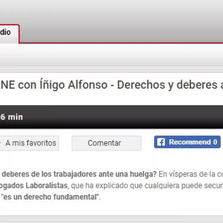 Alberto Novoa interviene en RNE, sobre los derechos y deberes ante una huelga