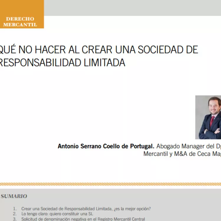 Qué no hacer al crear una sociedad de responsabilidad limitada