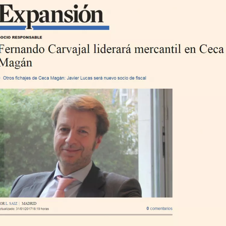 Fernando Carvajal liderará mercantil en Ceca Magán