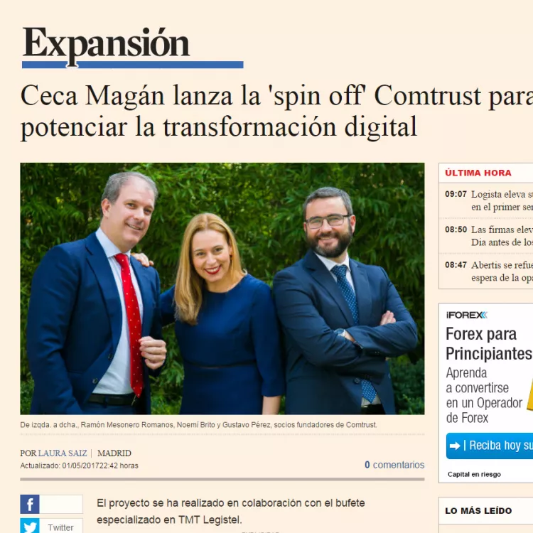 Ceca lanza la ‘spin off’ Comtrust