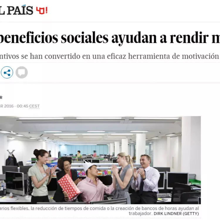 Los beneficios sociales ayudan a rendir más