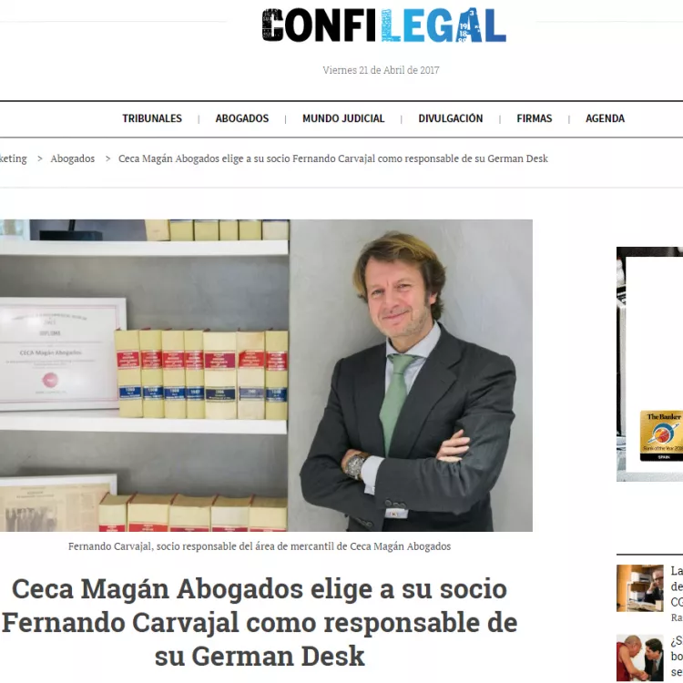 Fernando Carvajal será responsable del German Desk