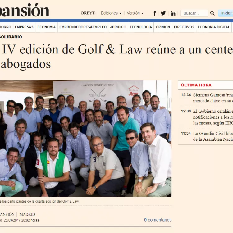 Ceca Magán participa en torneo benéfico Golf & Law