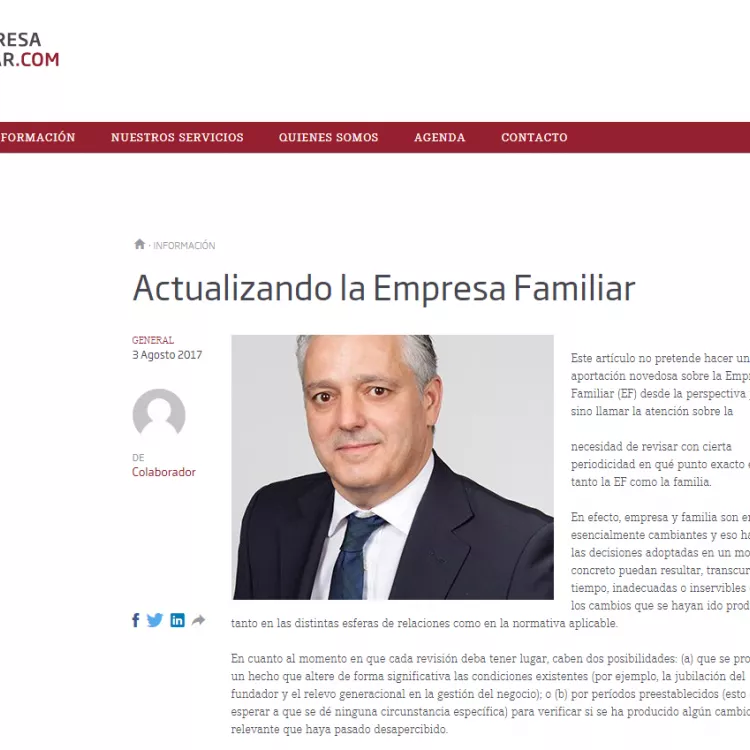 Actualizando la empresa familiar