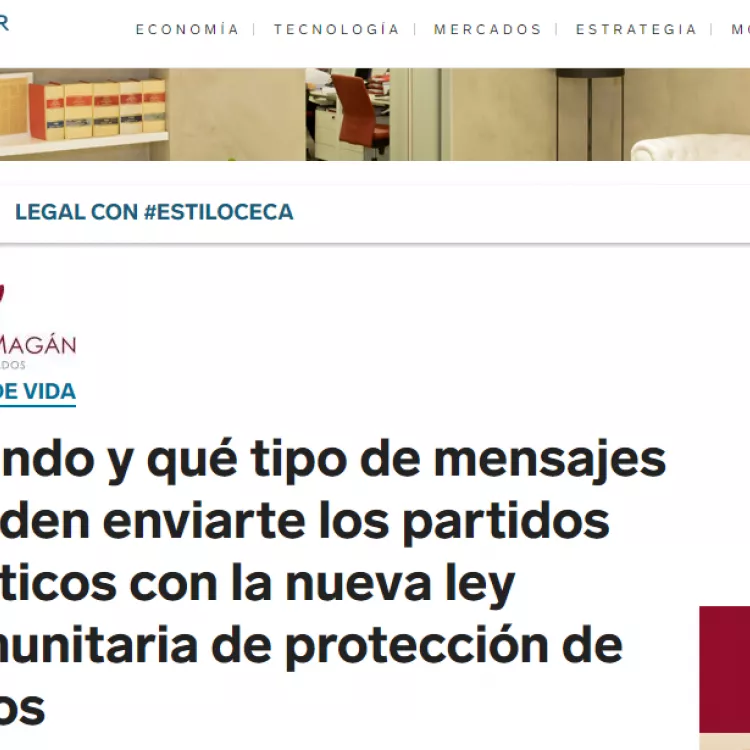 Cuándo y qué tipo de mensajes pueden enviarte los partidos políticos con la nueva ley comunitaria de protección de datos